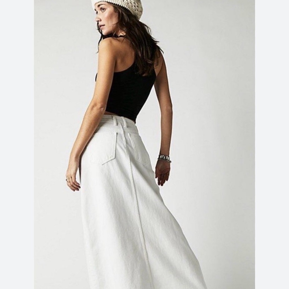 Free People -We the Free White Maxi Skirt